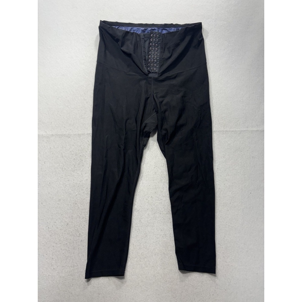 Sweat Shaper Leggings Womens 2XL Black Cinch High Rise Capri Shaping 22.5 Inseam